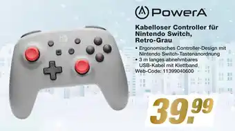 Expert Powera kabelloser controller für nintendo switch, retro-grau Angebot