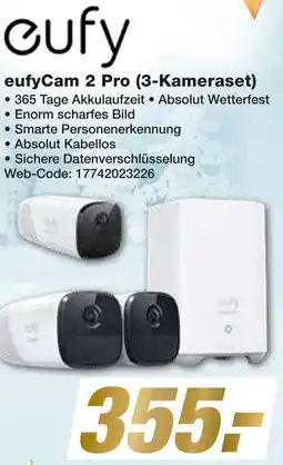 Expert Eufy eufycam 2 pro (3-kameraset) Angebot