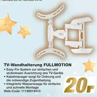 Expert Tv-wandhalterung fullmotion Angebot