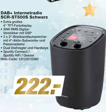 Expert Kenwood dab+ internetradio scr-st500s schwarz Angebot