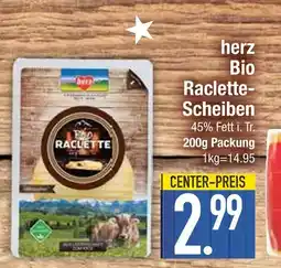 Edeka Herz bio raclette-scheiben Angebot