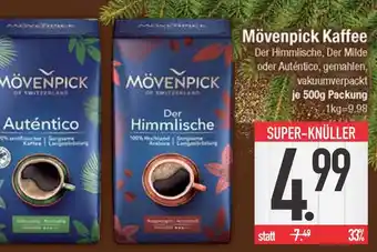 Edeka Mövenpick kaffee der himmlische, der milde oder auténtico, gemahlen, vakuumverpackt Angebot