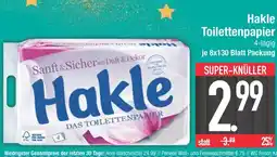 Edeka Hakle toilettenpapier 4-lagig Angebot