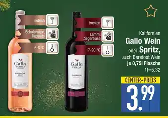 Edeka Gallo wein oder spritz Angebot