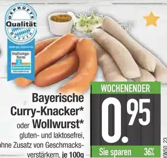 Edeka Bayerische curry-knacker oder wollwurst Angebot