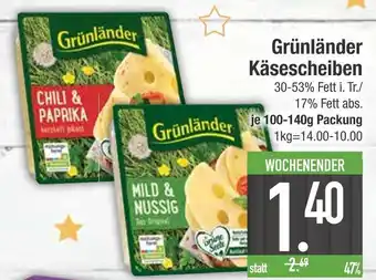 Edeka Grünländer käsescheiben Angebot