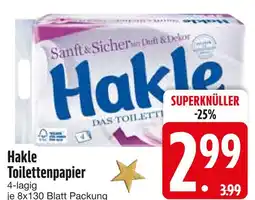 Edeka Hakle hakle toilettenpapier Angebot