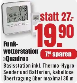 B1 Discount Baumarkt Funk-Wetterstation Quadro Angebot