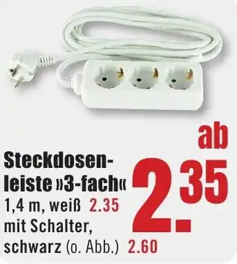 B1 Discount Baumarkt Steckdosenleiste 3-fach Angebot