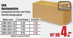 B1 Discount Baumarkt OSB Ausbauplatte Angebot