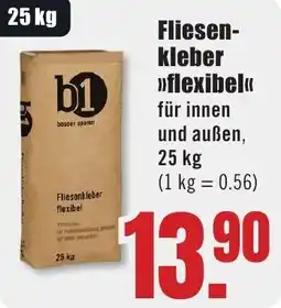 B1 Discount Baumarkt b1 Fliesenkleber flexibel Angebot