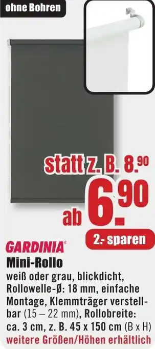 B1 Discount Baumarkt GARDINIA Mini-Rollo Angebot