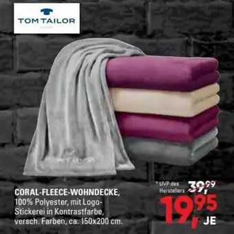 Möbel Wanninger Tom Tailor Coral Fleece Wohndecke Angebot