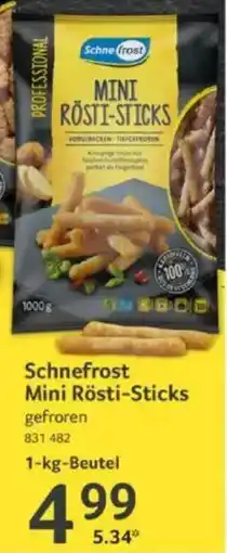 Selgros Schnefrost Mini Rösti-Sticks Angebot