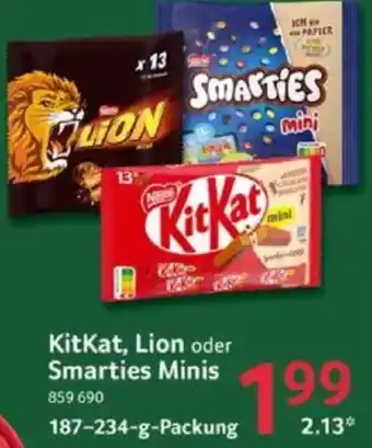 Selgros KitKat, Lion oder Smarties Minis Angebot