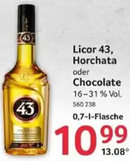 Selgros Licor 43, Horchata oder Chocolate Angebot