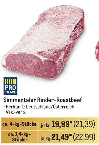 METRO Simmentaler Rinder-Roastbeef Angebot