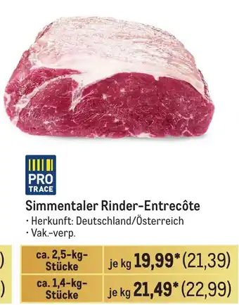 METRO Simmentaler Rinder-Entrecôte Angebot