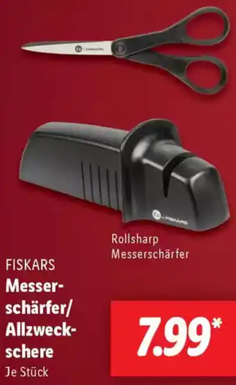 Lidl FISKARS Messerschärfer/ Allzweckschere Angebot