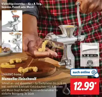 Lidl LIVARNO home Manueller Fleischwolf Angebot