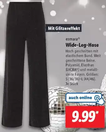 Lidl esmara Wide-Leg-Hose Angebot