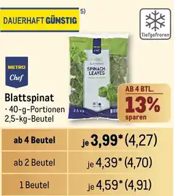 METRO METRO Chef Blattspinat Angebot