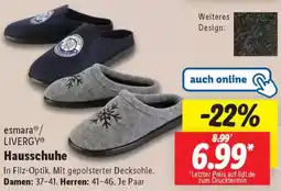 Lidl esmara/ LIVERGY Hausschuhe Angebot