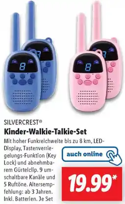 Lidl SILVERCREST Kinder-Walkie-Talkie-Set Angebot