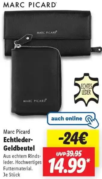 Lidl Marc Picard Echtleder Geldbeutel Angebot