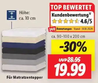 Lidl Für Matratzentopper Angebot