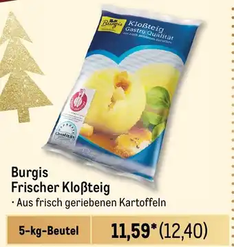 METRO Burgis Frischer Kloẞteig Angebot