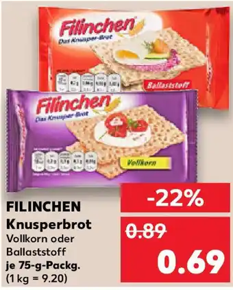 Kaufland FILINCHEN Knusperbrot Angebot