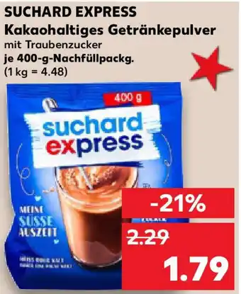 Kaufland SUCHARD EXPRESS Kakaohaltiges Getränkepulver Angebot