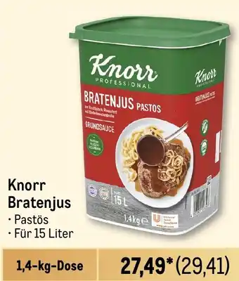 METRO Knorr Bratenjus Pastös Angebot