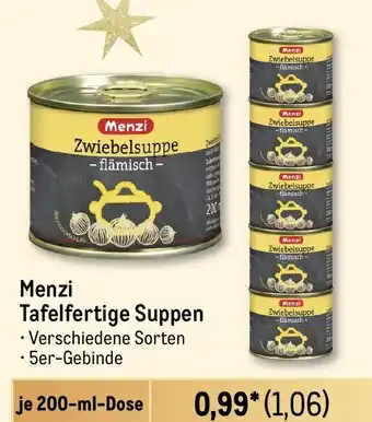 METRO Menzi Tafelfertige Suppen Angebot