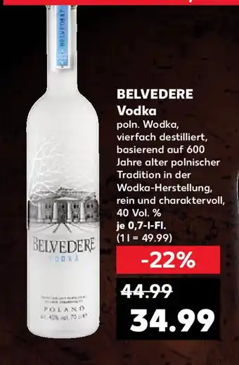 Kaufland BELVEDERE Vodka Angebot