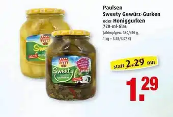 Markant Paulsen Sweety Gewürz Gurken Oder Honiggurken Angebot