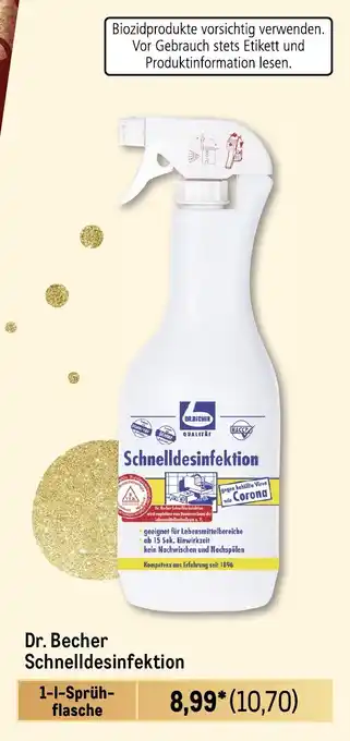 METRO Dr. Becher Schnelldesinfektion Angebot