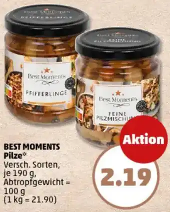 PENNY BEST MOMENTS Pilze Angebot