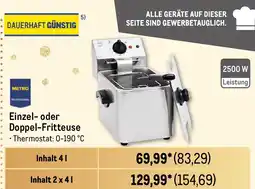 METRO METRO PROFESSIONAL Einzel- oder Doppel-Fritteuse Angebot