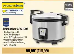 METRO METRO PROFESSIONAL Reiskocher GRC 1008 Angebot