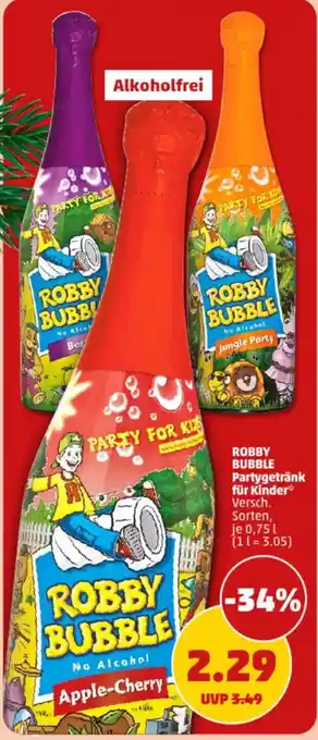 PENNY ROBBY BUBBLE Partygetränk für Kinder Angebot