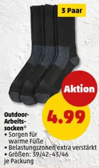 PENNY Outdoor- Arbeits- socken Angebot