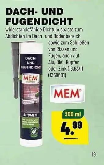 Leitermann Baumarkt Dach Und Fugendicht 300ml Angebot