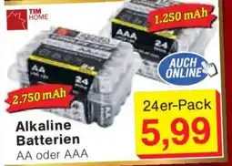 Jawoll TIM HOME Alkaline Batterien Angebot