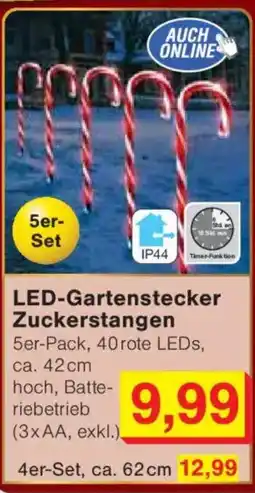 Jawoll LED-Gartenstecker Zuckerstangen Angebot