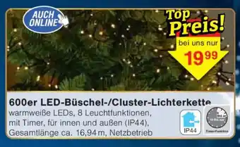 Jawoll 600er LED-Büschel-/Cluster-Lichterkette Angebot