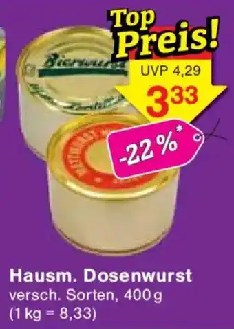 Jawoll Hausm. Dosenwurst Angebot