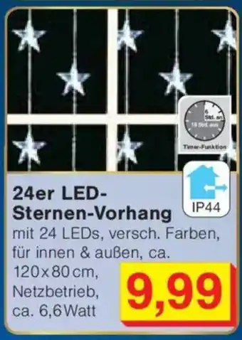 Jawoll 24er LED- Sternen-Vorhang Angebot