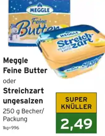 CAP Markt Meggle Feine Butter oder Streichzart ungesalzen Angebot